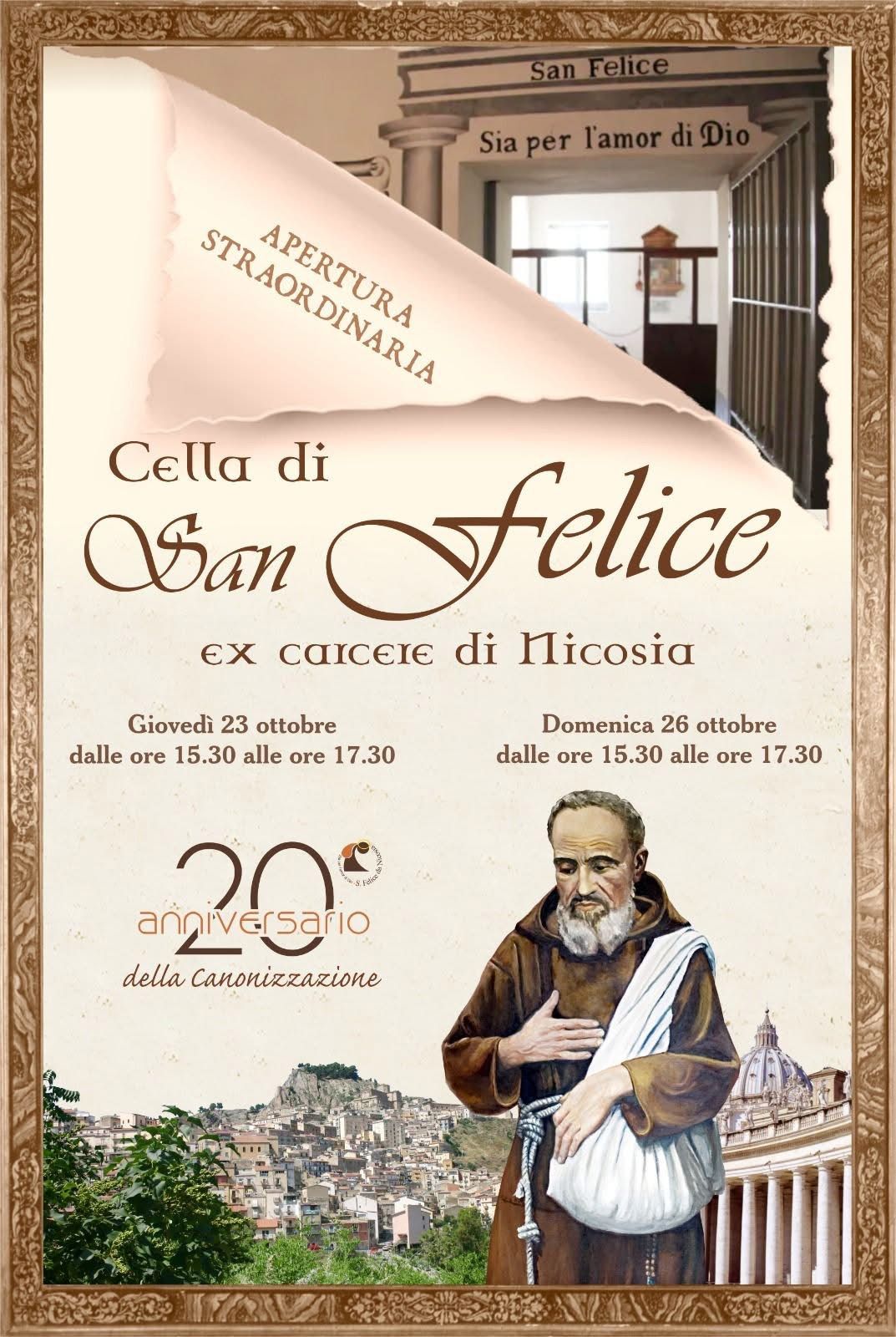 Cella di San Felice Nicosia 2025