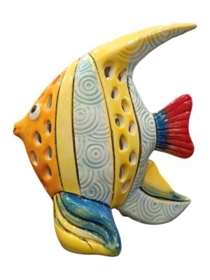 Pesce con spirali azzurre a led 1