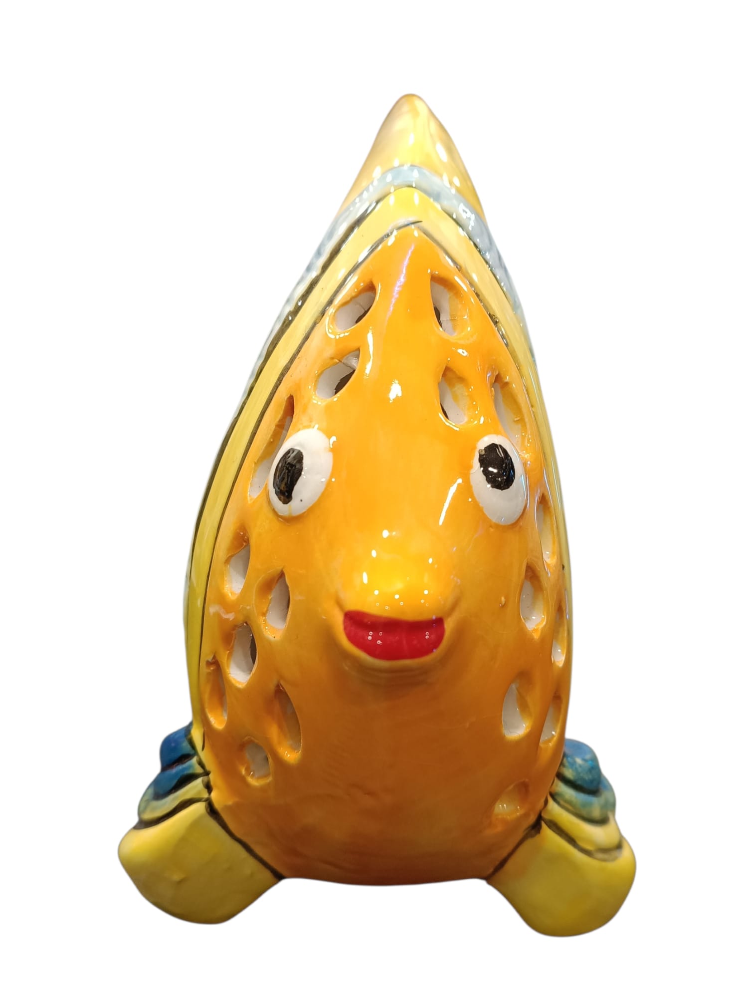 Pesce con spirali azzurre a led 2 Pesce con spirali azzurre a led 2