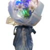 Mazzo di fiori blu sintetico con luci 1