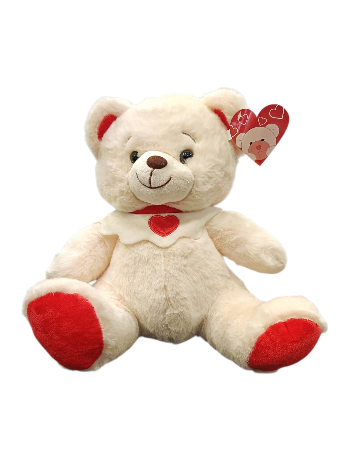 Peluche Orsetto con bavaglio e cuore Peluche Orsetto con bavaglio e cuore