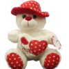 Peluche con cappello e cuore