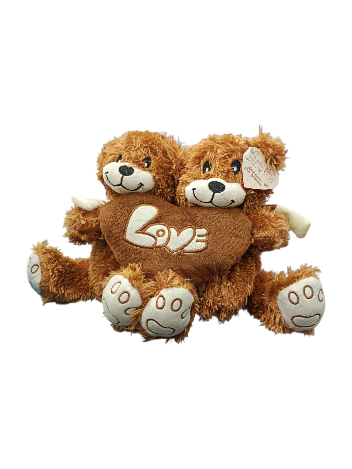 Peluche doppi orsetti con cuore