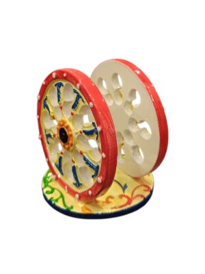 Porta tovagliolo a forma di ruota rosso 2