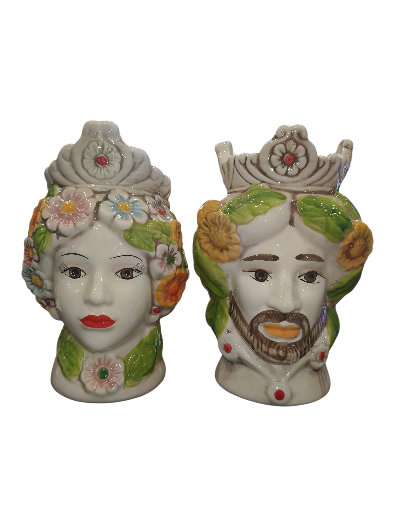 Teste di Moro Grandi colorate davanti