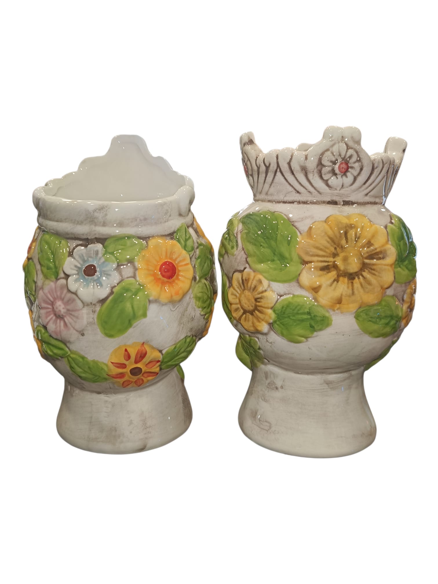 Teste di Moro Grandi colorate dietro