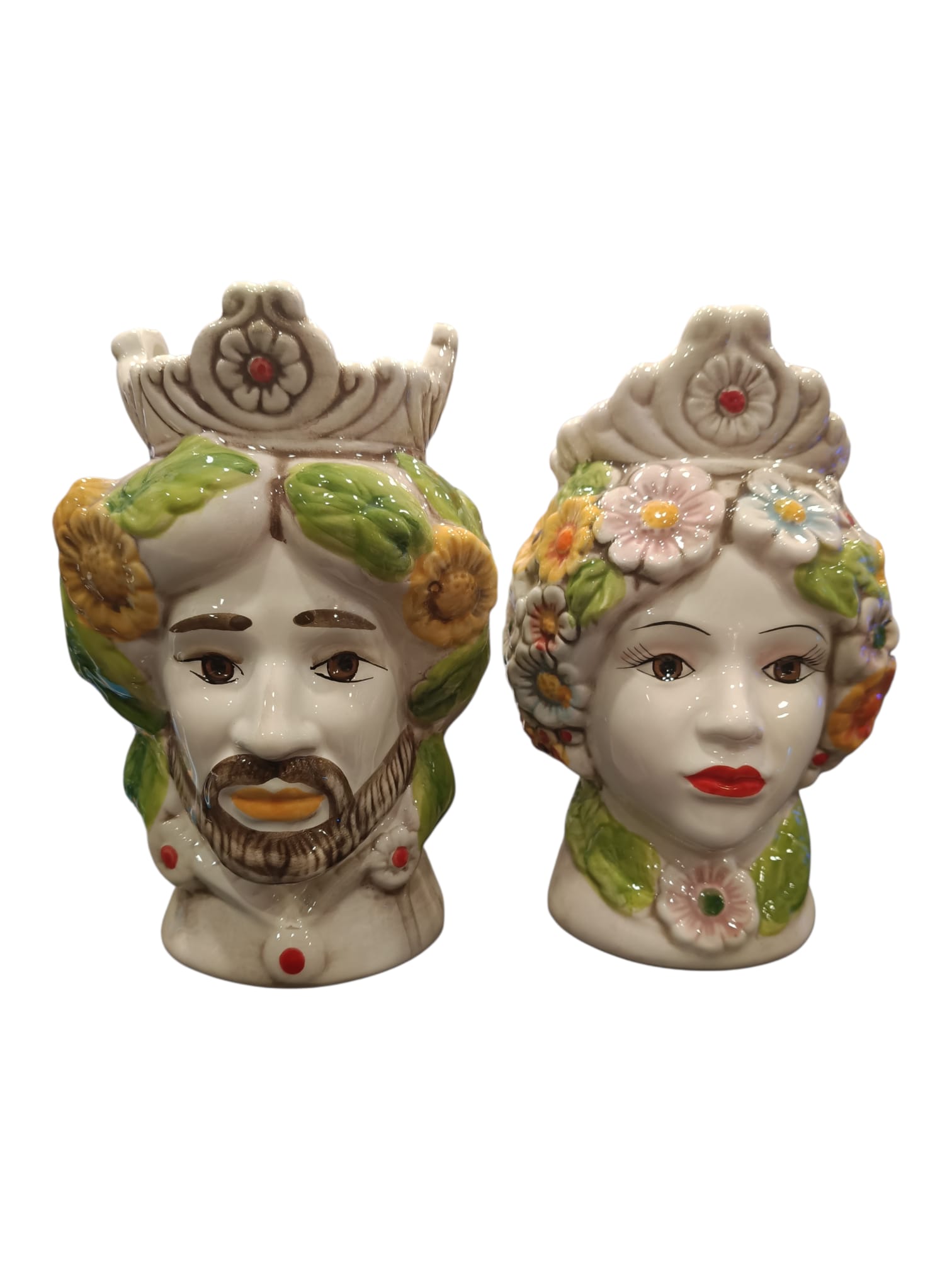 Teste di Moro colorate piccole davanti