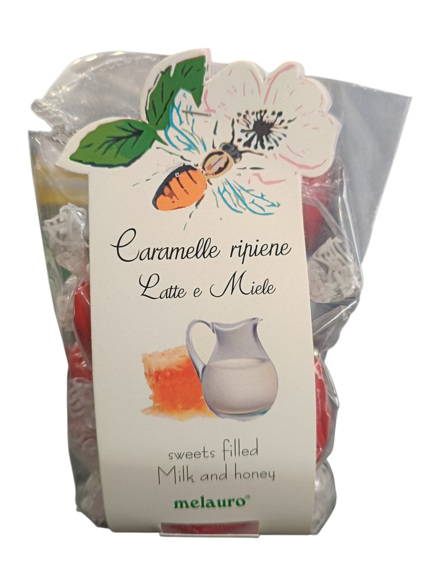 Caramelle ripiene latte e miele