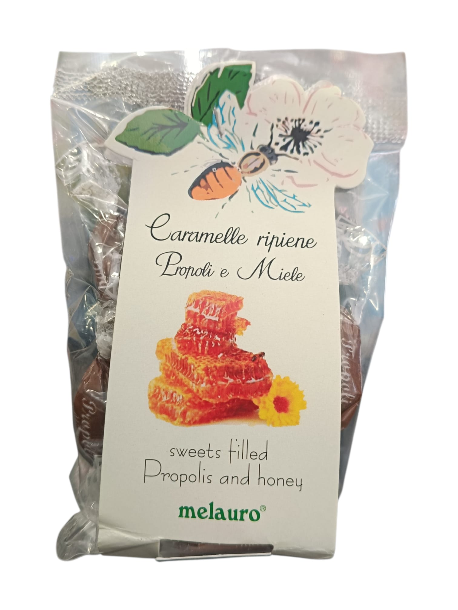 Caramelle ripiene propoli e miele
