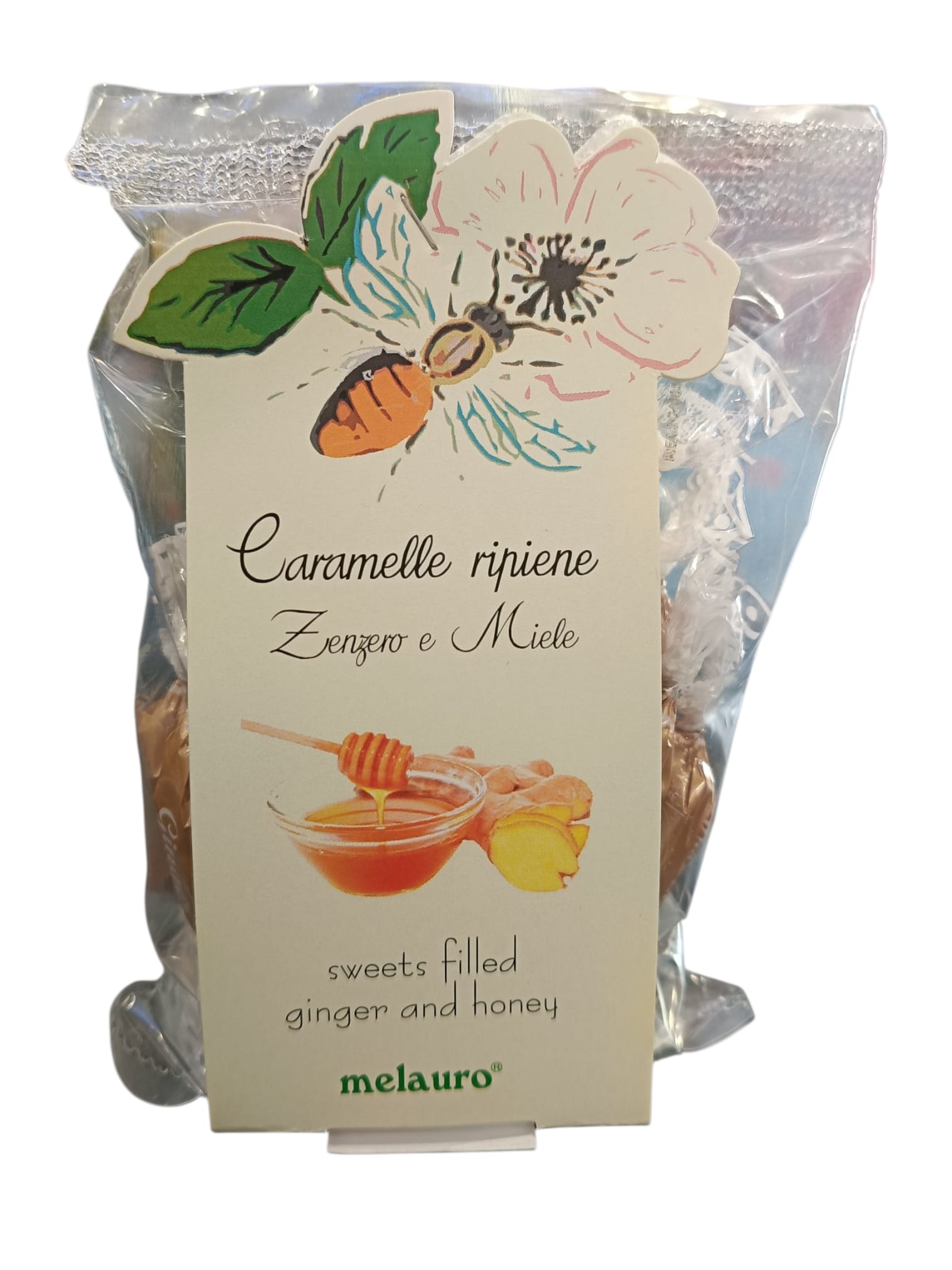 Caramelle ripiene zenzero e miele