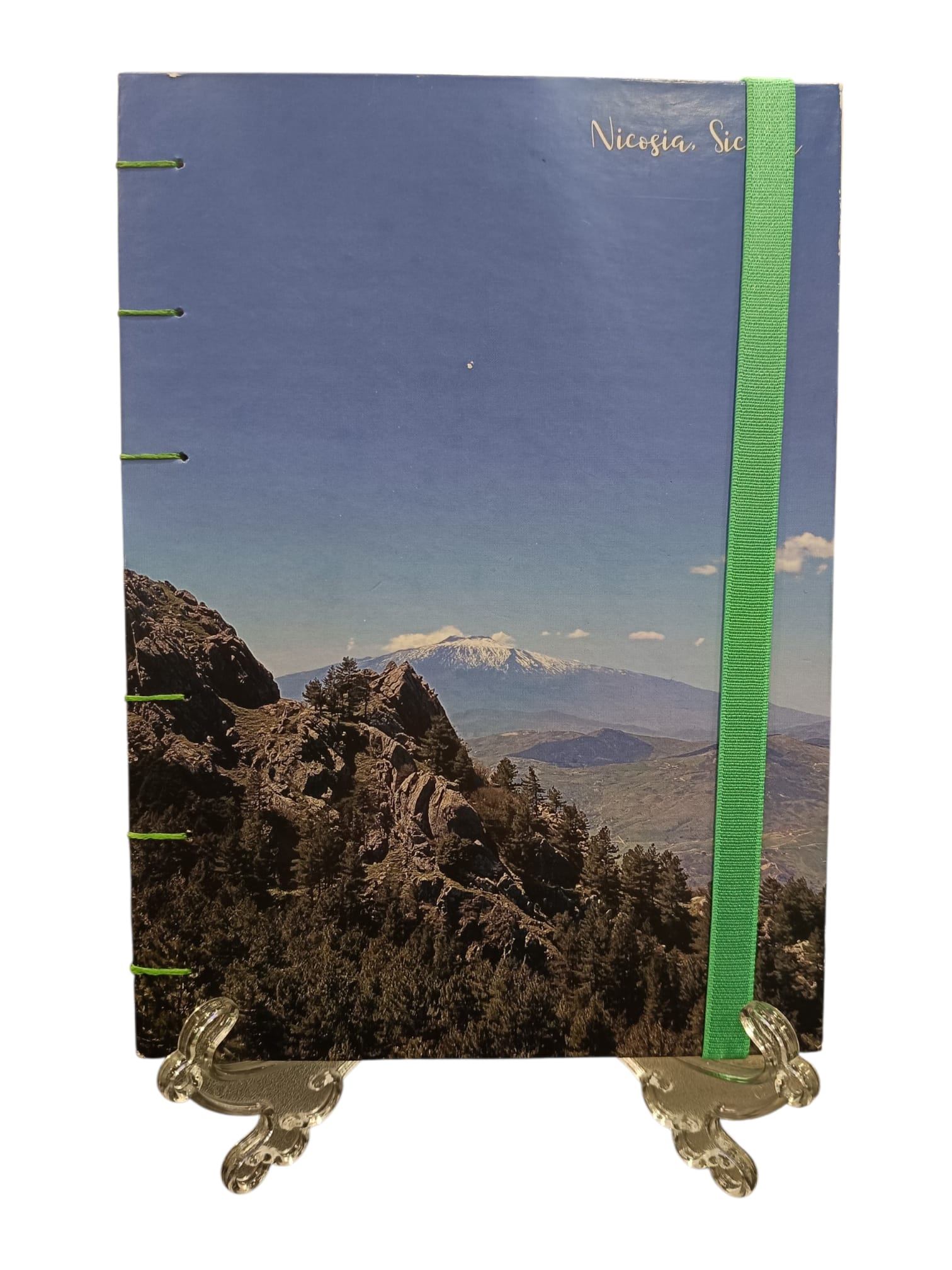 Quaderno fatto a mano Etna davanti