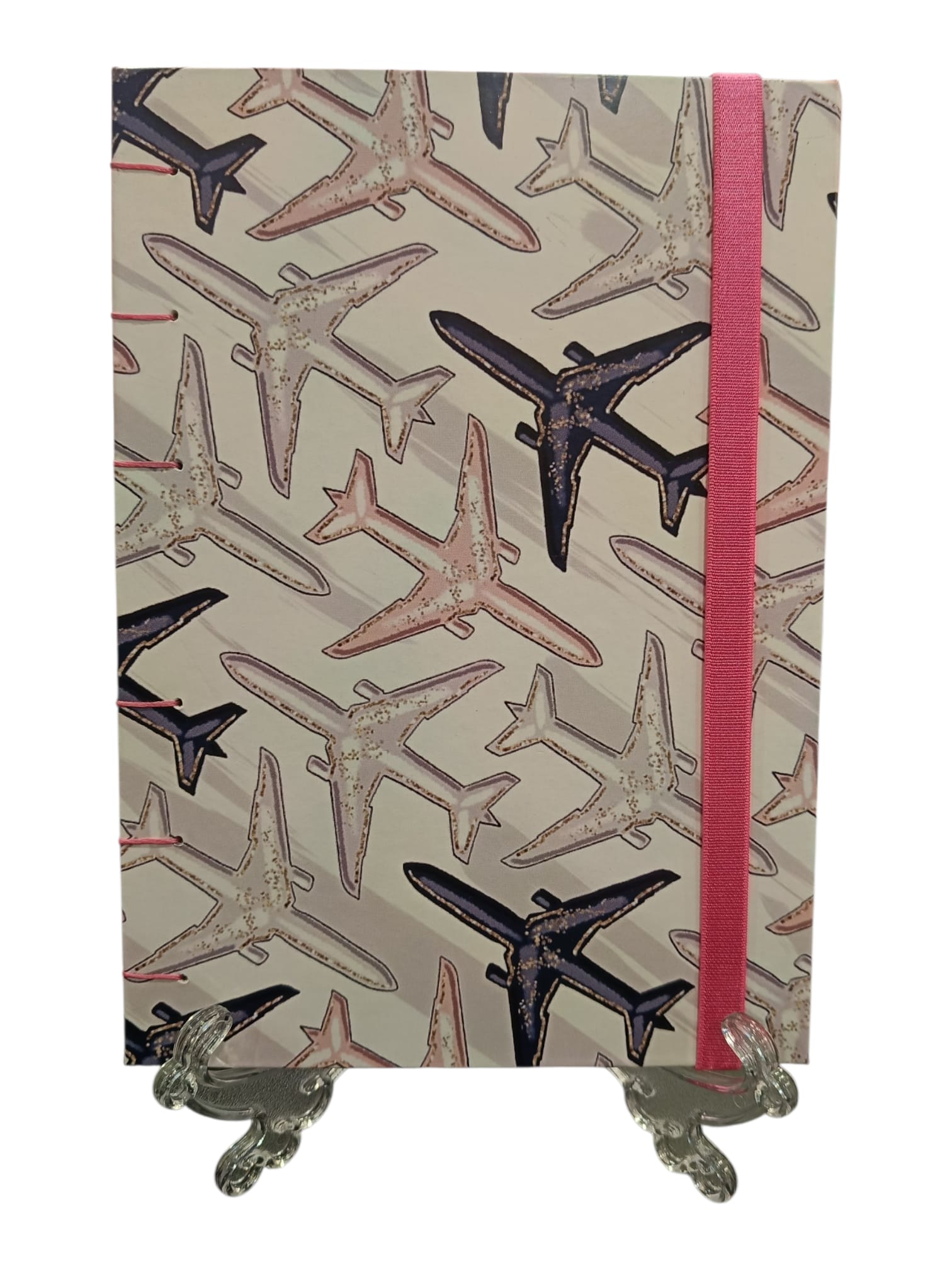 Quaderno fatto a mano aereo davanti