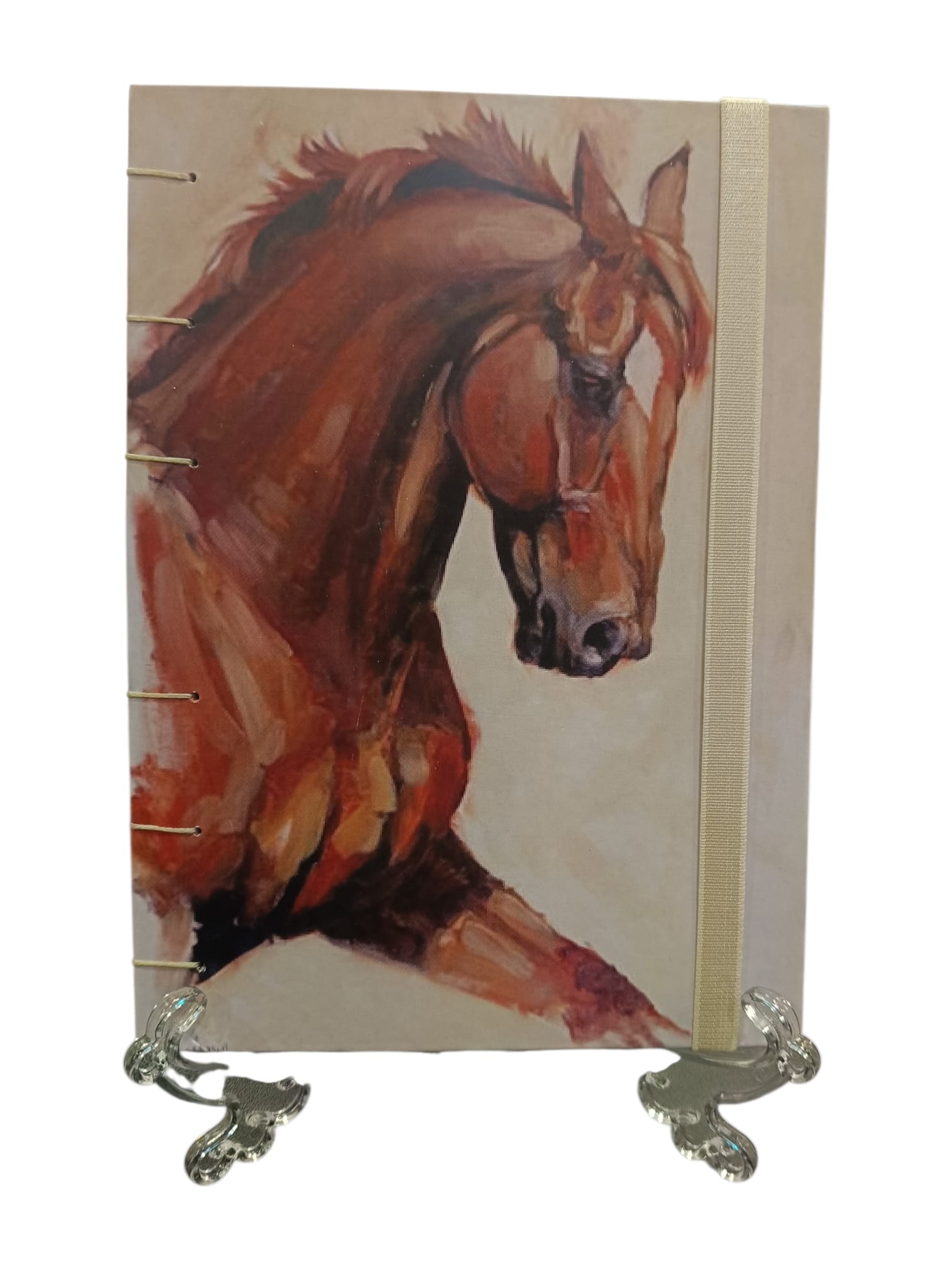 Quaderno fatto a mano cavallo davanti