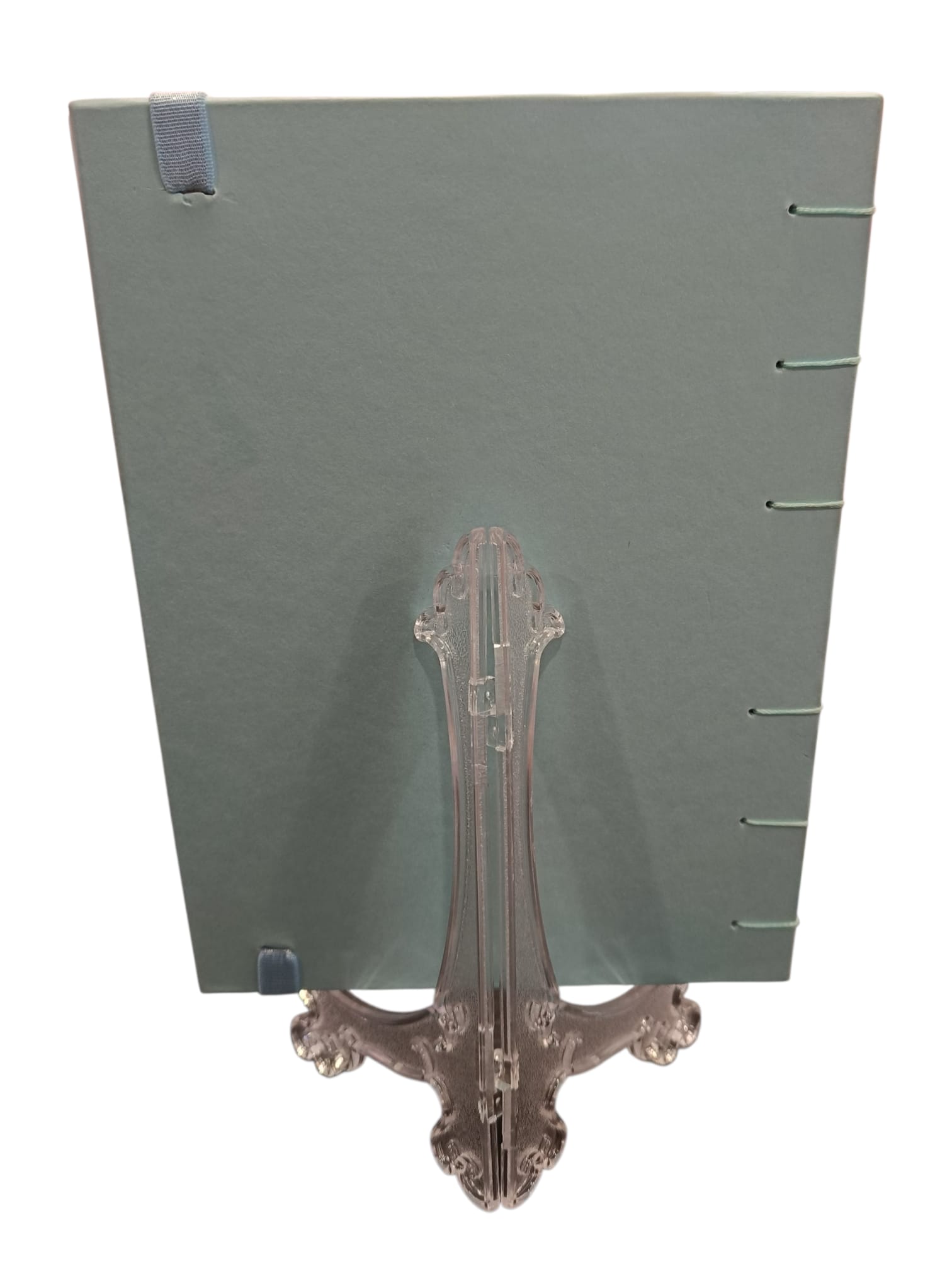 Quaderno fatto a mano fantasie blu dietro