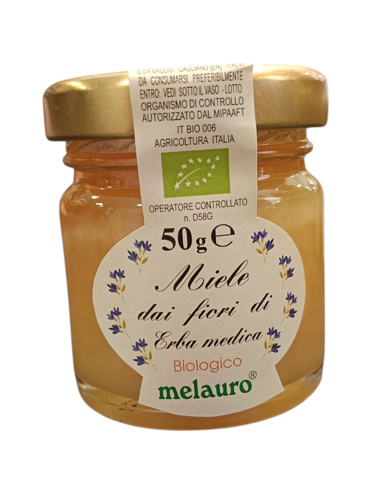 barattolo di miele 50g siciliano Erba Medica
