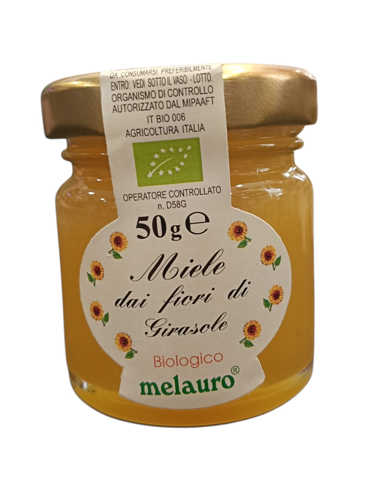 barattolo di miele 50g siciliano Girasole