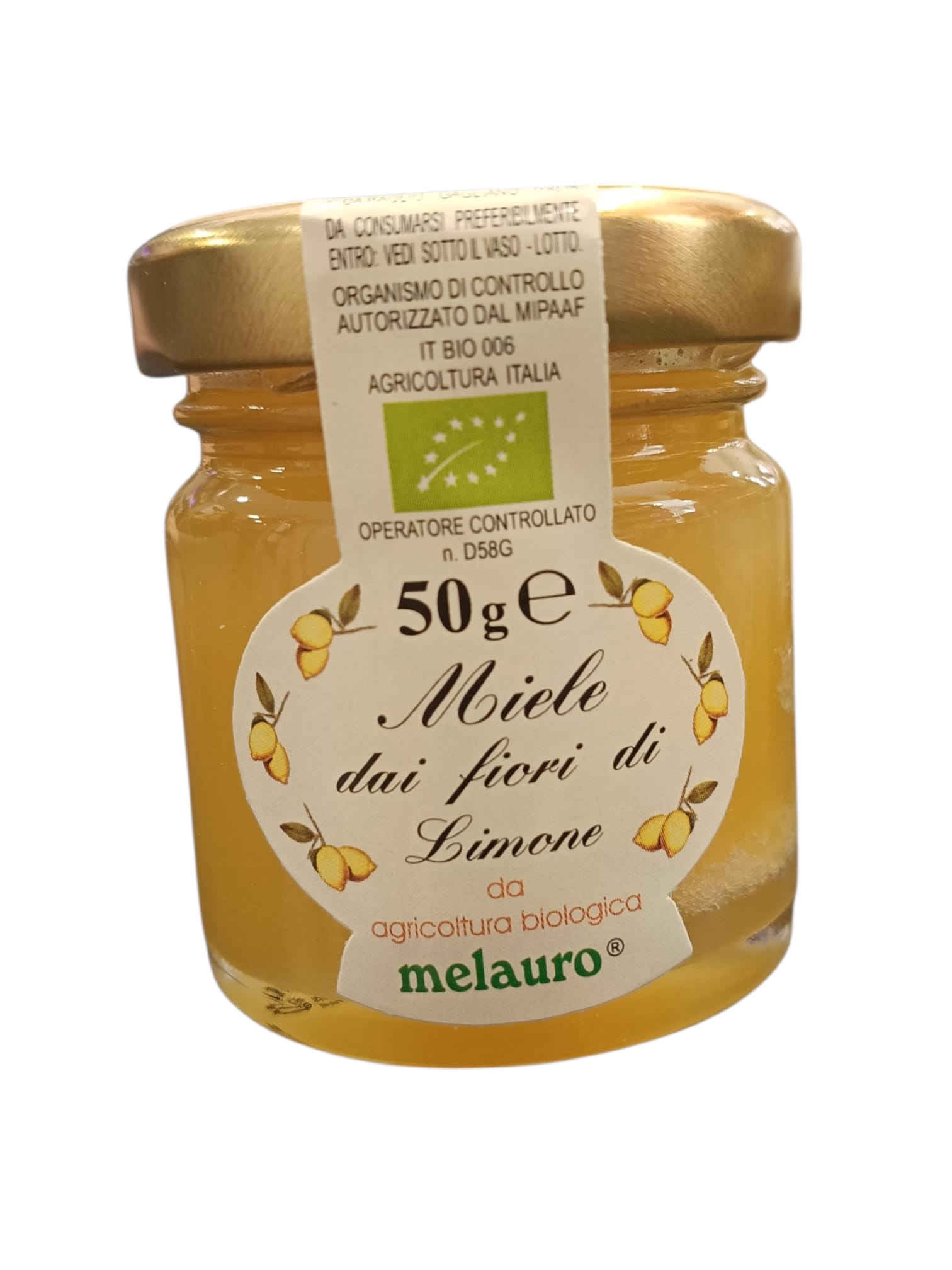 barattolo di miele 50g siciliano Limone