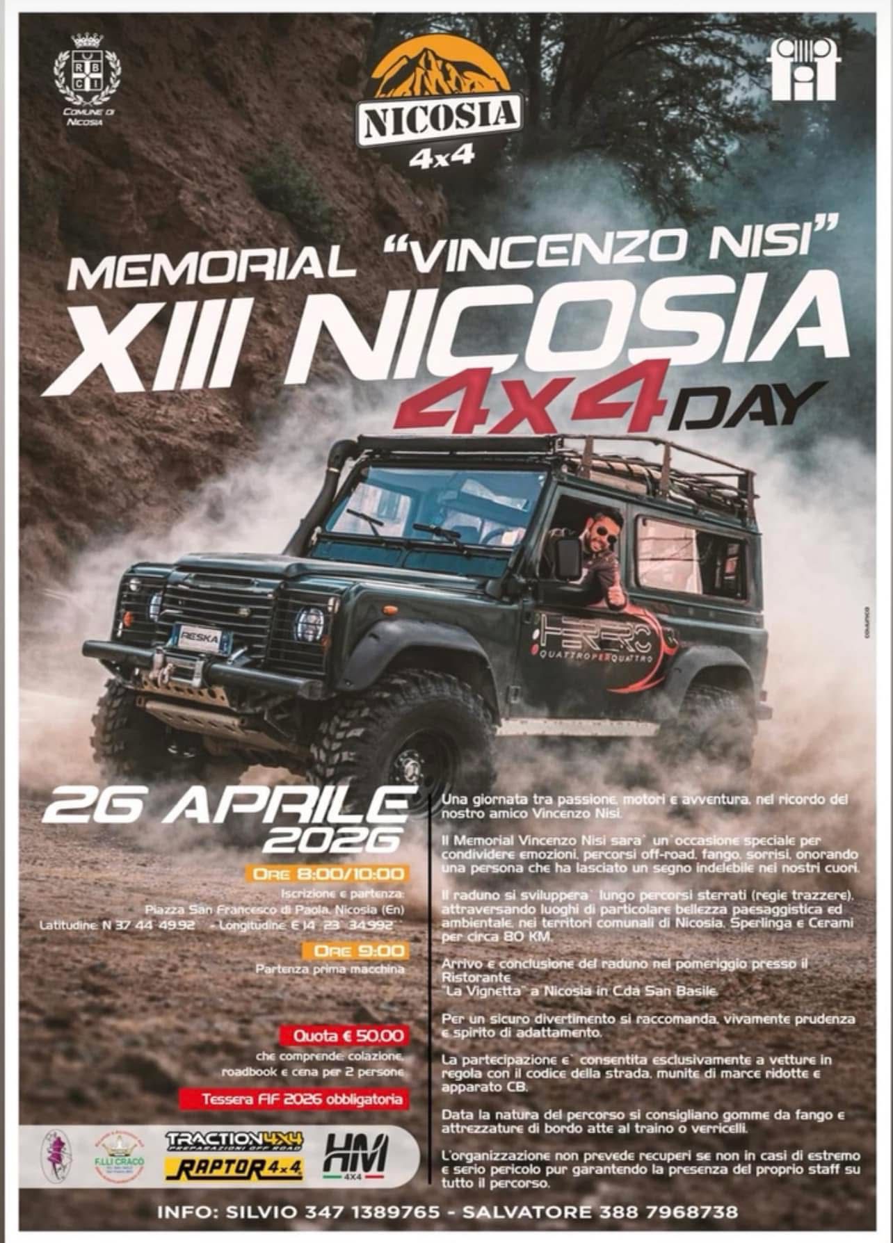 Memorial “Vincenzo Nisi” – XIII Nicosia 4x4 Day
