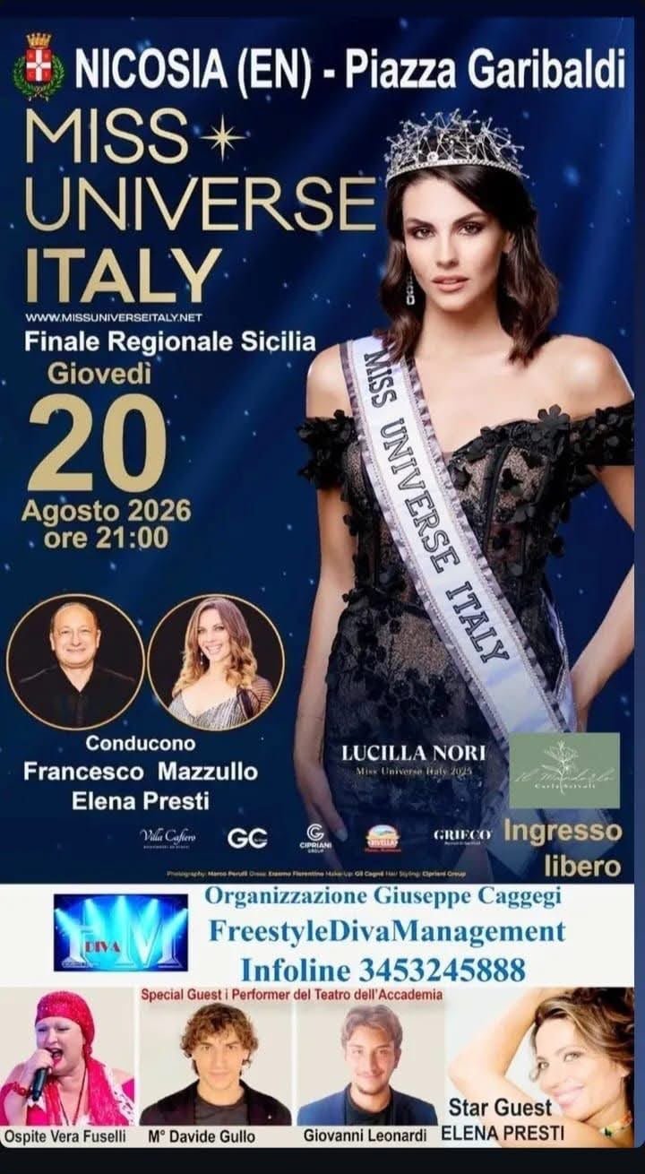 Miss Universe Italy – Finale Regionale Sicilia 2026