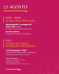 Nicosiana 2026 Tra cultura, arte e prevenzione 2