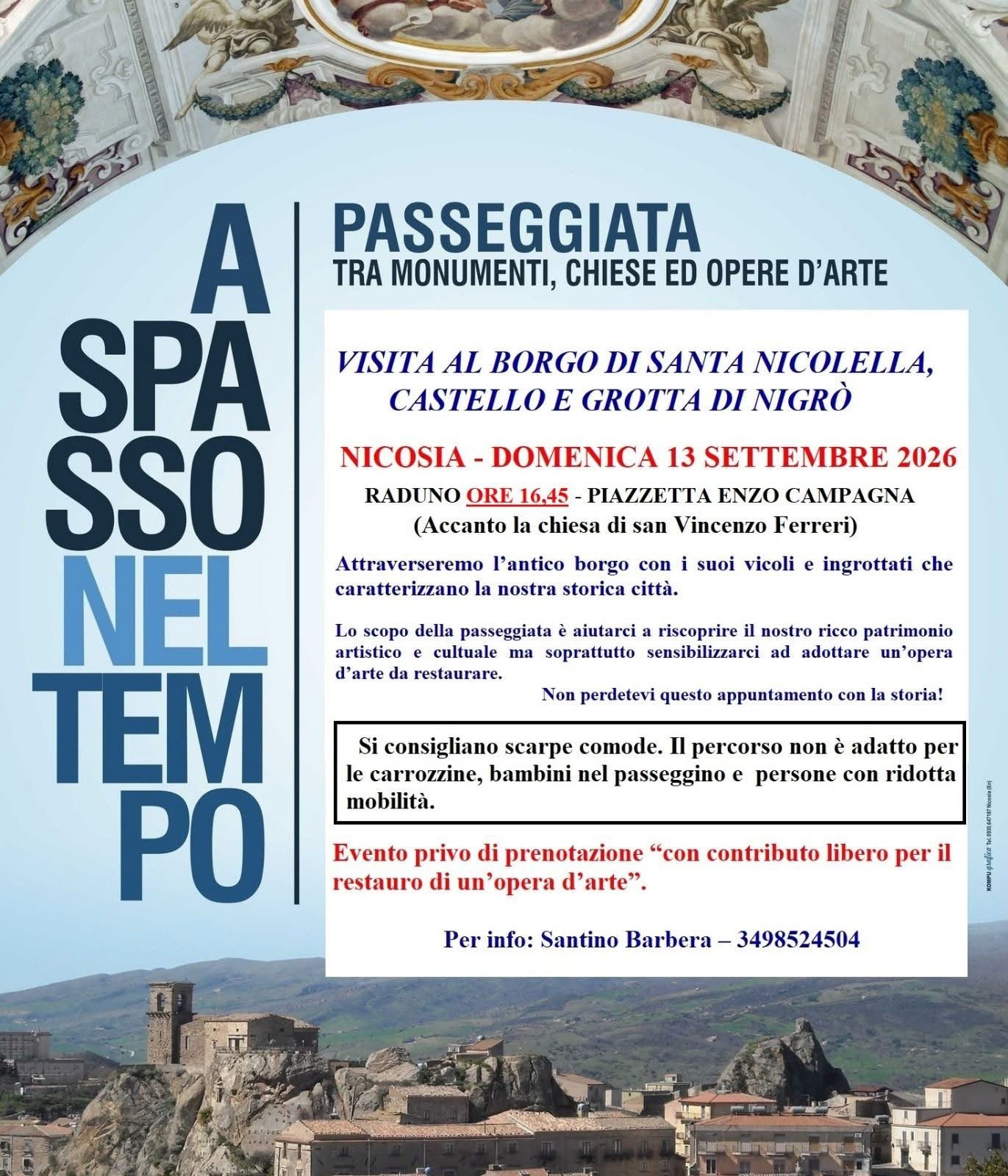 Visita al Borgo di Santa Nicolella, Castello e Grotta di Nigrò